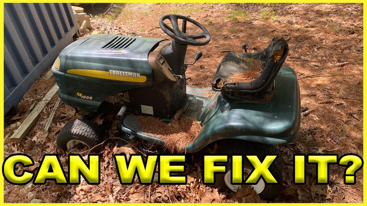 Trashed Craftsman Riding Lawn Mower. Can We Get It Running?