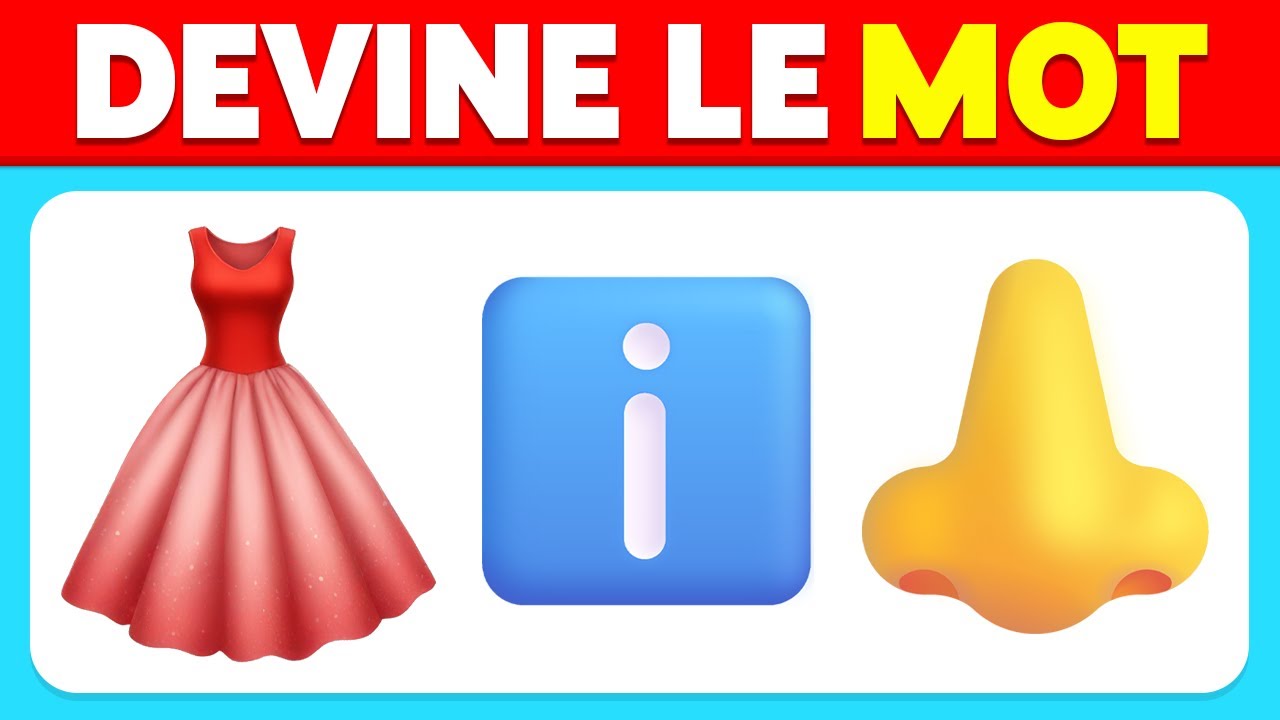 Devine le MOT en ÉMOJIS 💩😍✅ | Rébus et Devinettes en Émojis