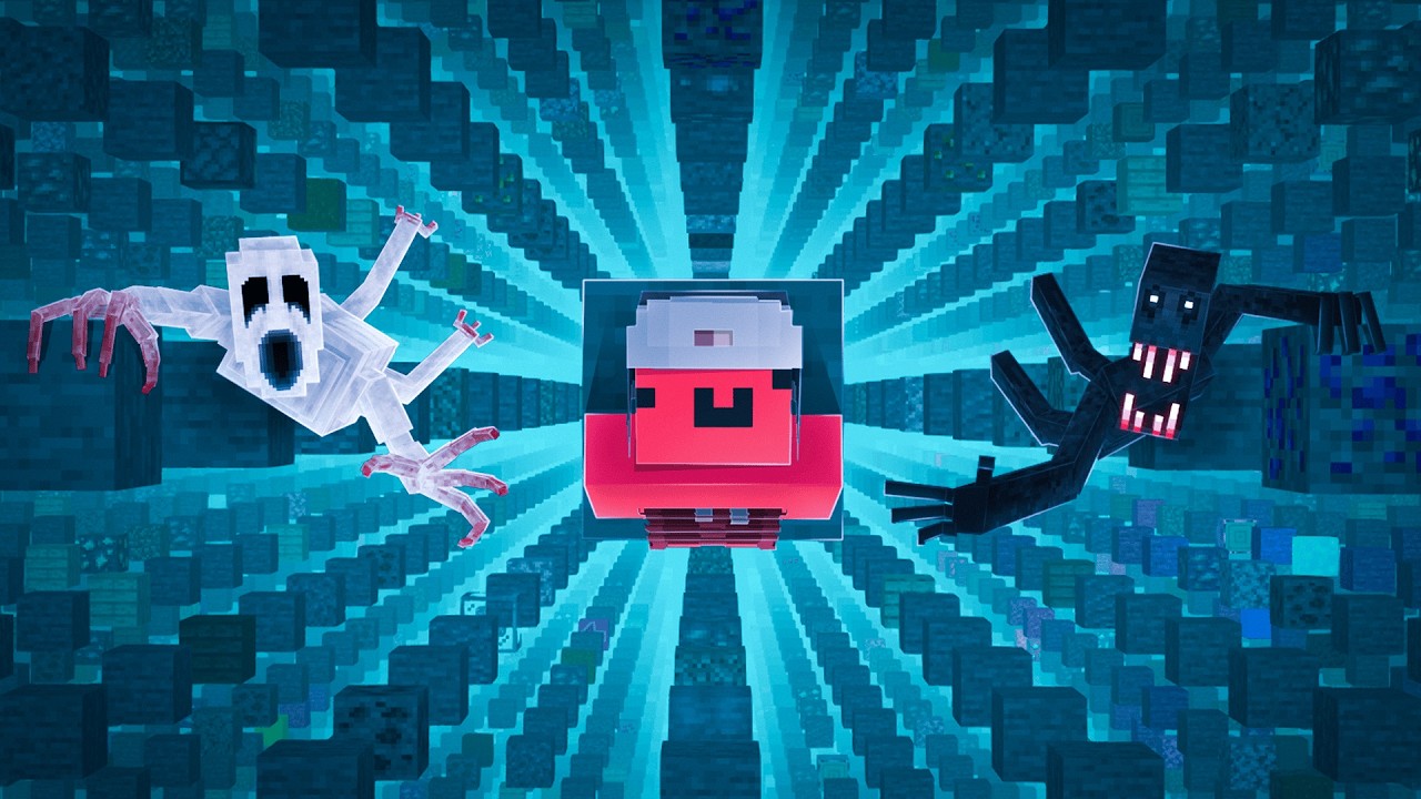 I Beat Minecraft SKYGRID with Every Horror Mod