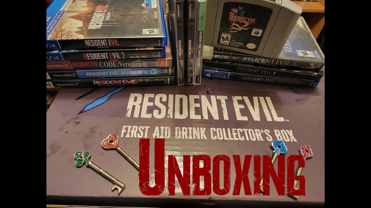 Resident Evil First Aid Spray Collector's Box Unboxing