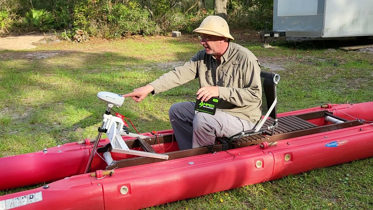 Electric powered Expandacraft, better than a Kayak!