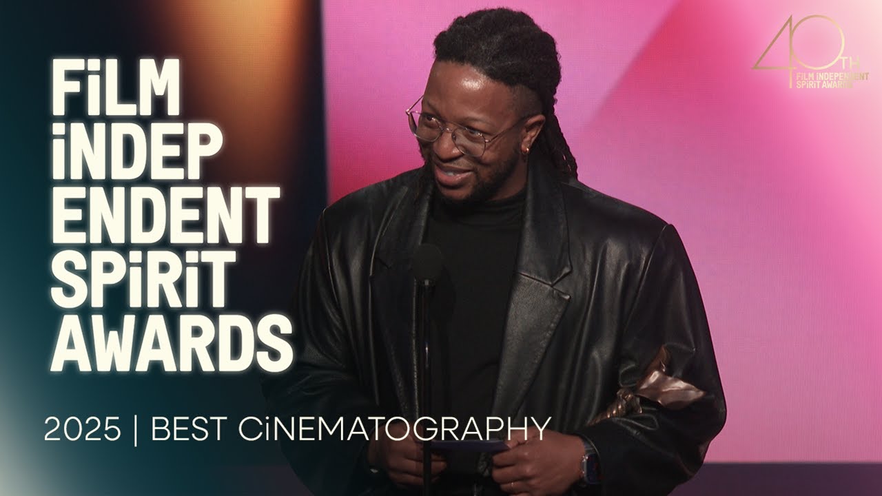 JOMO FRAY wins BEST CINEMATOGRAPHY at the 2025 Film Independent Spirit Awards