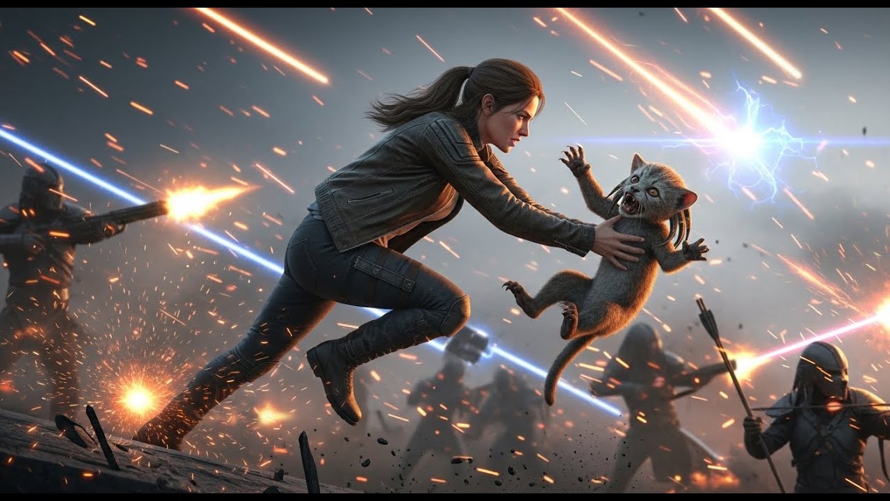 The Human Caught a Falling Cub Mid-Battle — Every Warrior Redirected Their Aim
