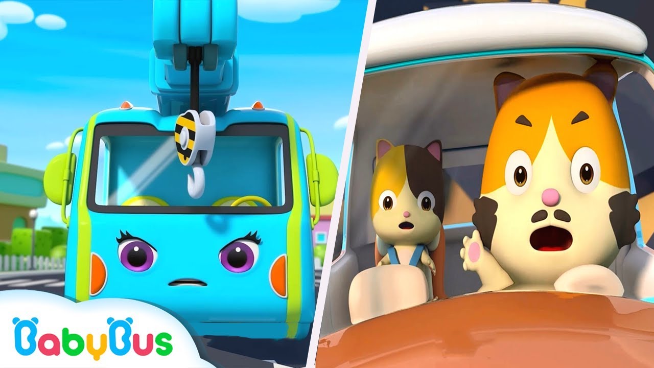 Crane and Tow Truck Rescue Team | Monster Truck, Fire Truck | Kids Songs | Kids Cartoon | BabyBus