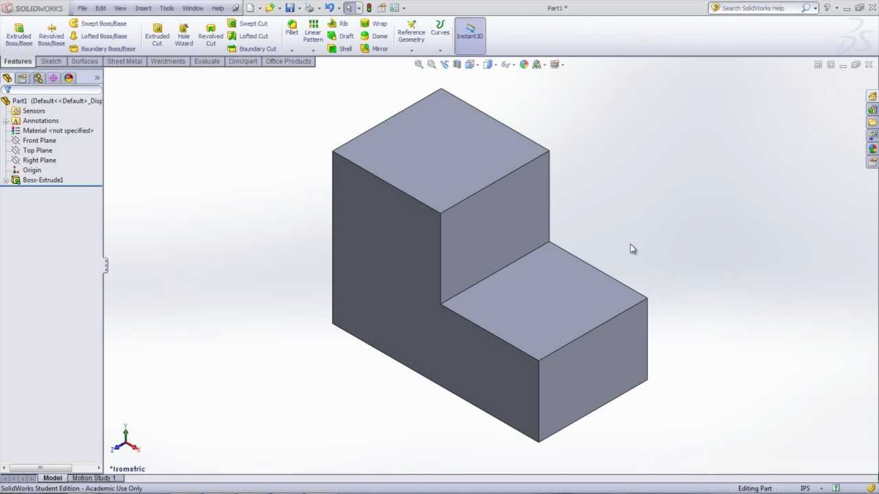 SolidWorks Sketch Tool Basics