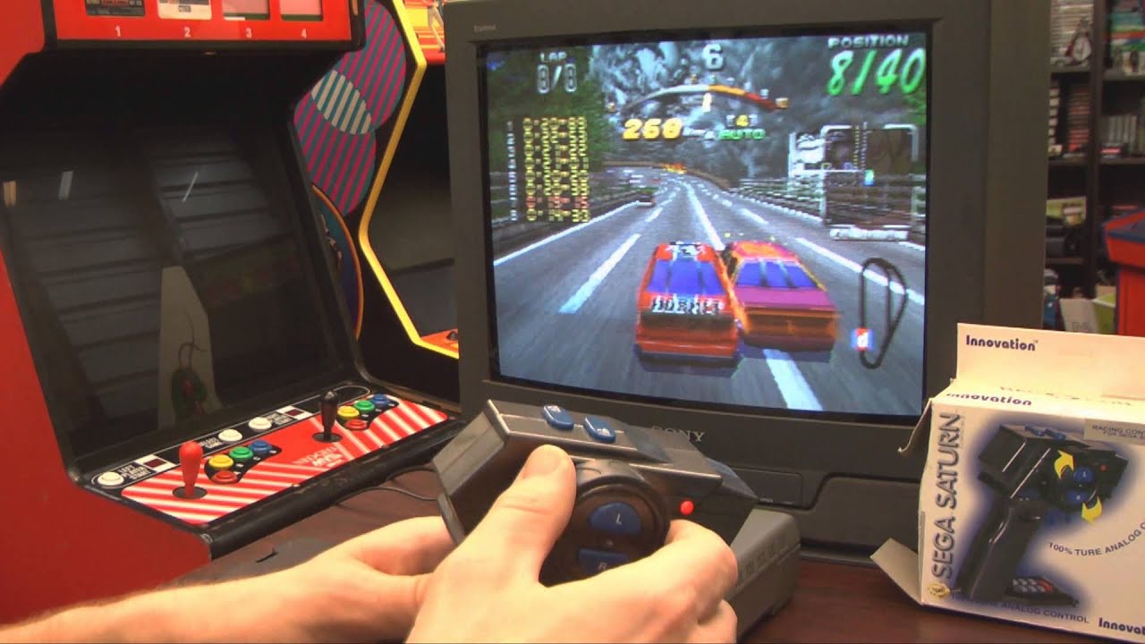 Classic Game Room - SEGA SATURN RAC-CON controller review