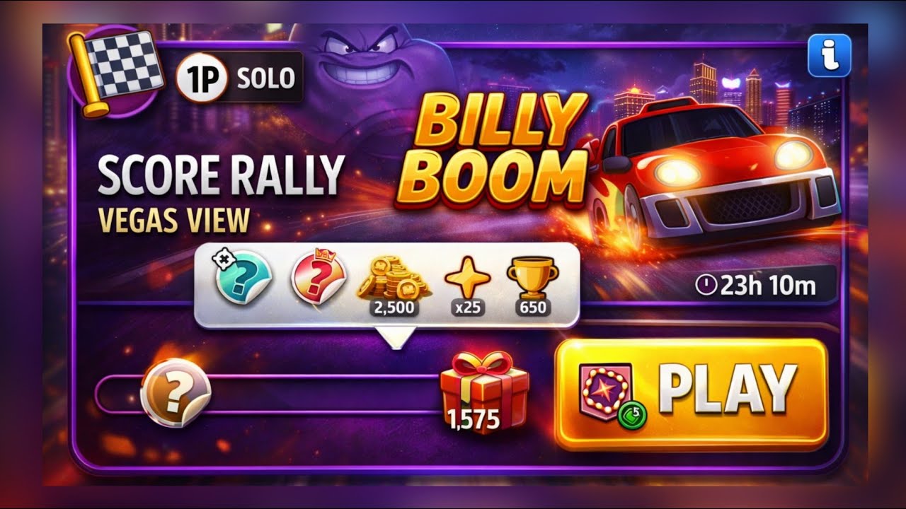 Vegas views solo challenge|score rally|match masters