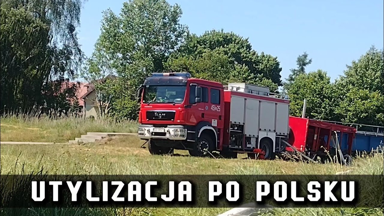 POŻAR ZŁOMOWCA W LĘBORKU - utylizacja po polsku