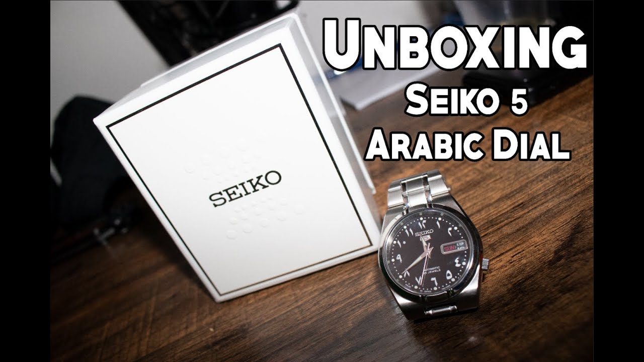 Unboxing Seiko 5 Arabic Dial SNK063J5