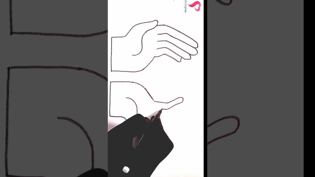 How To Draw Open Hands Prayer 