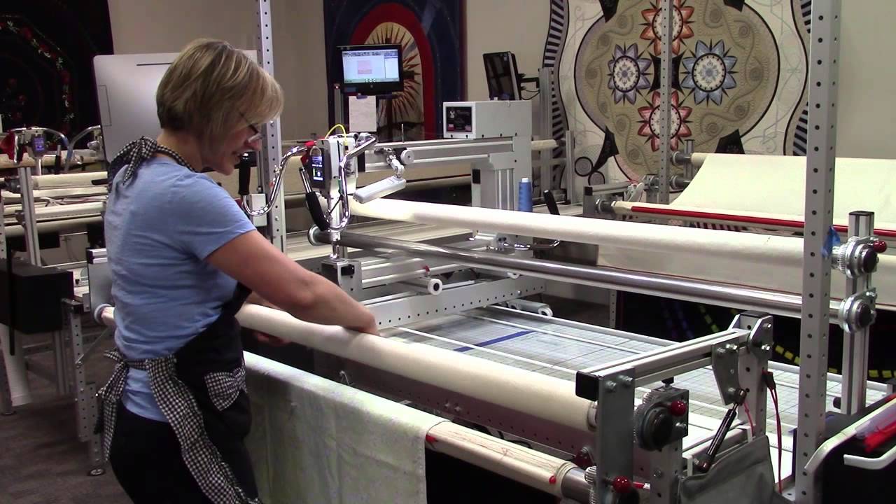 Loading  A Quilt On the INNOVA Longarm Quilting Frame