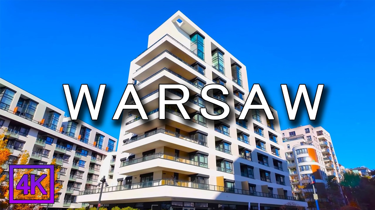WARSAW 🇵🇱 🍁 Zoliborz Orchards | The Capital of Poland - Walking Tour 4K HDR 60FPS