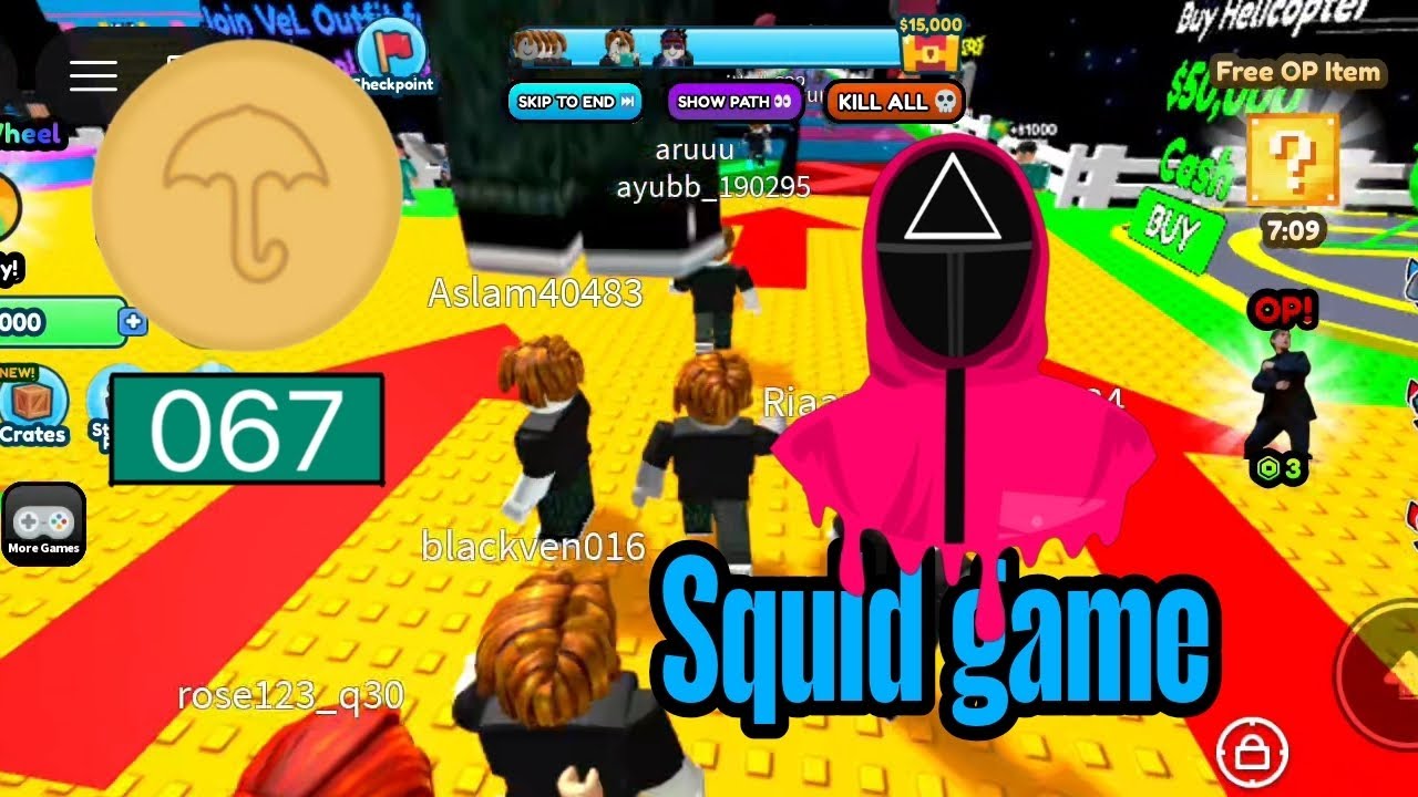 Roblox squid game new match #roblox 