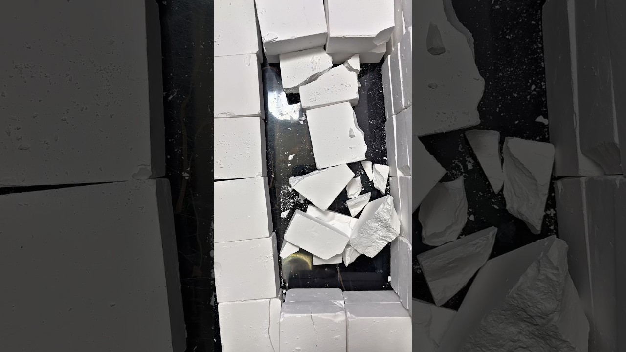 White Chalk ASMR Crush Video #shorts #asmr #trending