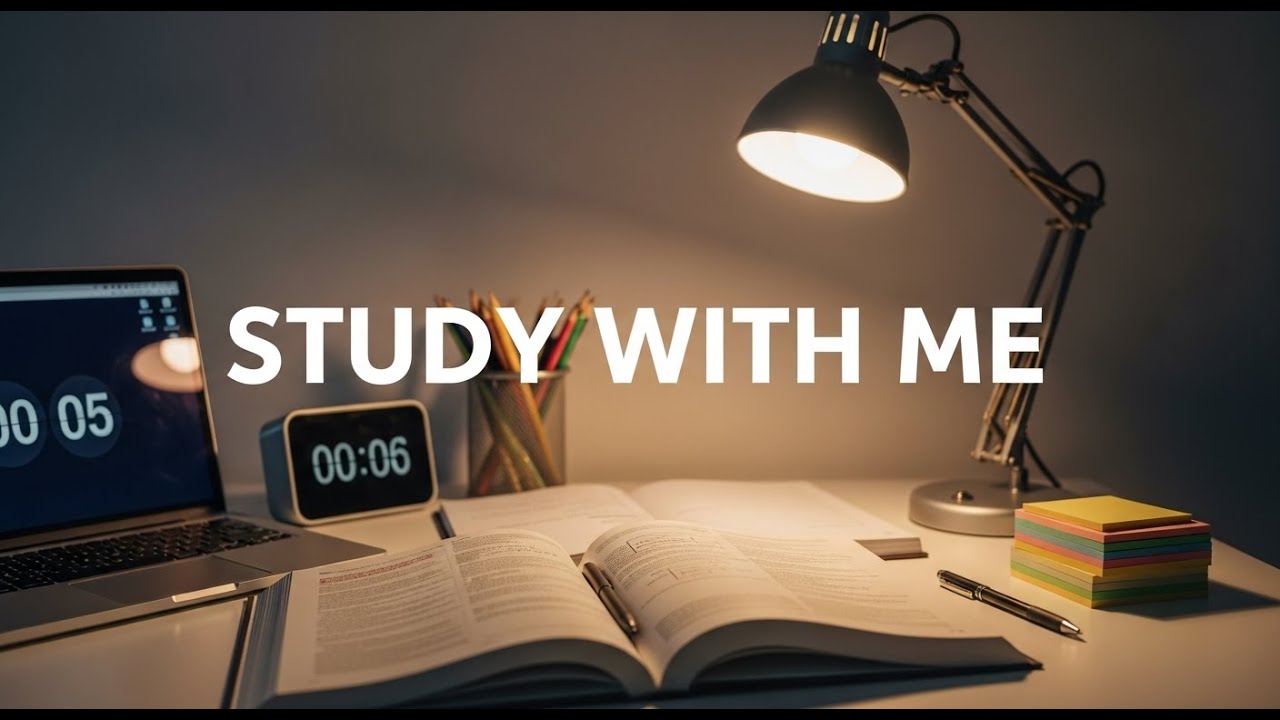 1-Hour Study With Me | Piano & Pads | Deep Work Music