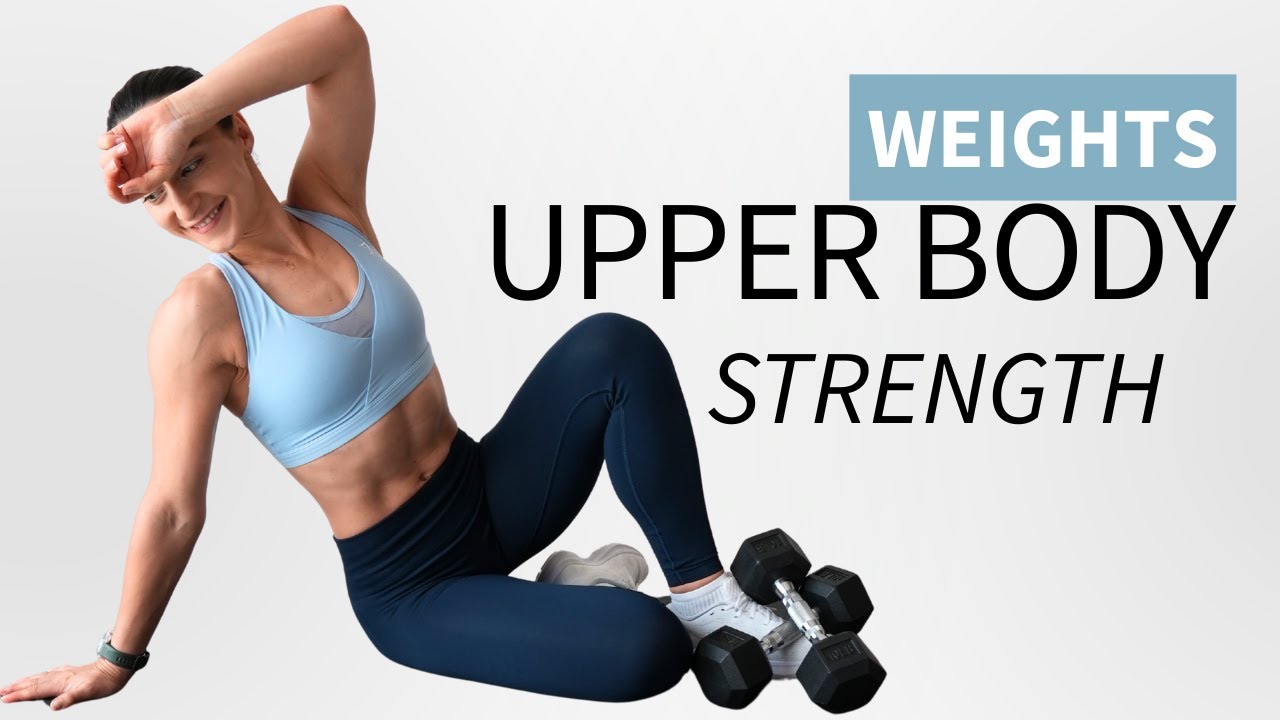 30-МИНУТНАЯ СИЛА ВЕРХНЕЙ ЧАСТИ ТЕЛА С ОТЯГОЩЕНИЯМИ | ДОМАШНЯЯ ТРЕНИРОВКА | ПРОМЕЖУТОЧНЫЙ ЦИКЛ | H...