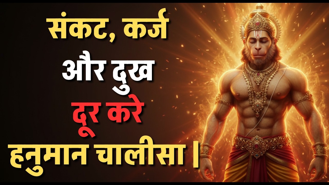 संकट, कर्ज और दुख दूर करे हनुमान चालीसा | Miraculous Recitation 🚩 I Hanuman Chalisa