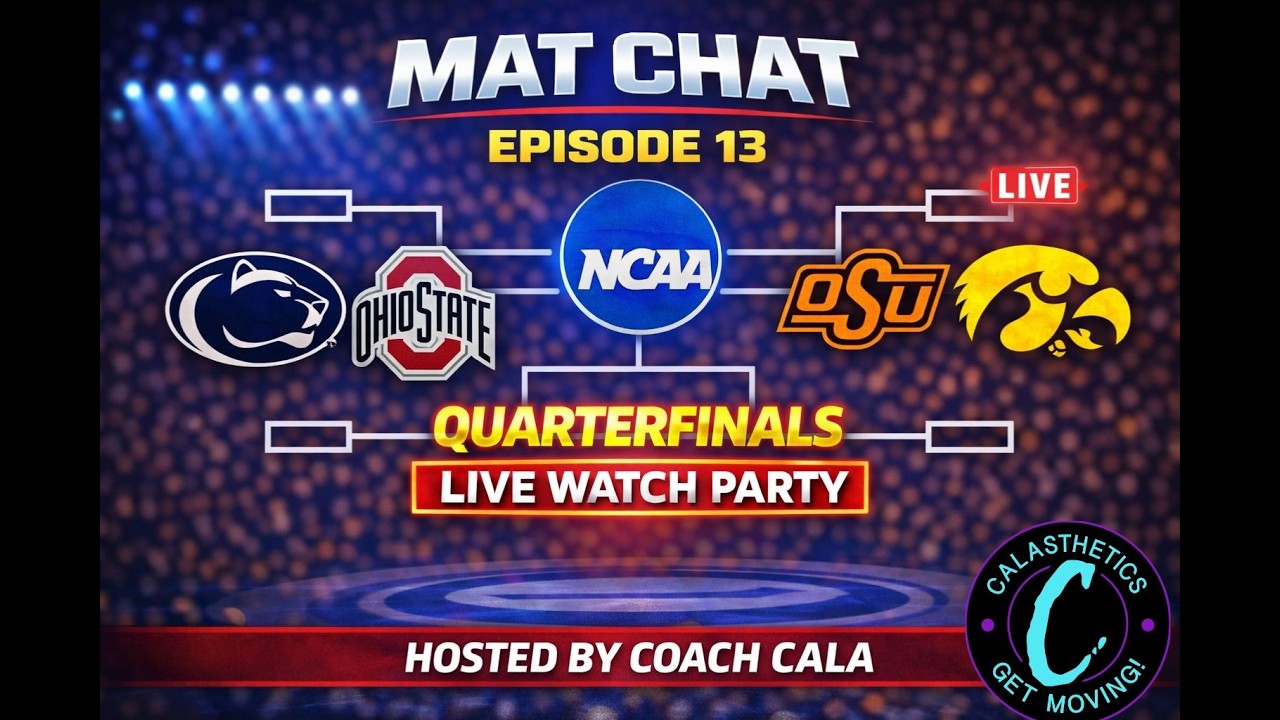 LIVE NOW: NCAA Wrestling Quarterfinals Watch Party | Mat Chat Ep. 13