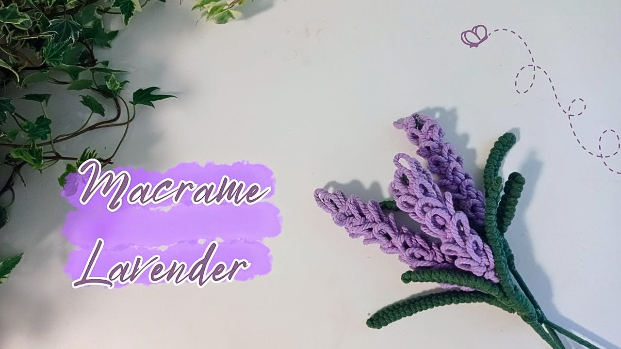 Making macrame lavender || Macrame ornament || Macrame tutorial