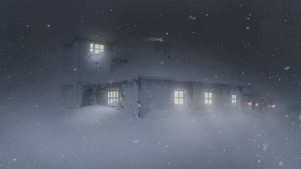 Heavy Snowstorm in Lapland, Finland┇Howling Wind & Blowing Snow┇Sounds for Sleep, Study & Relaxation