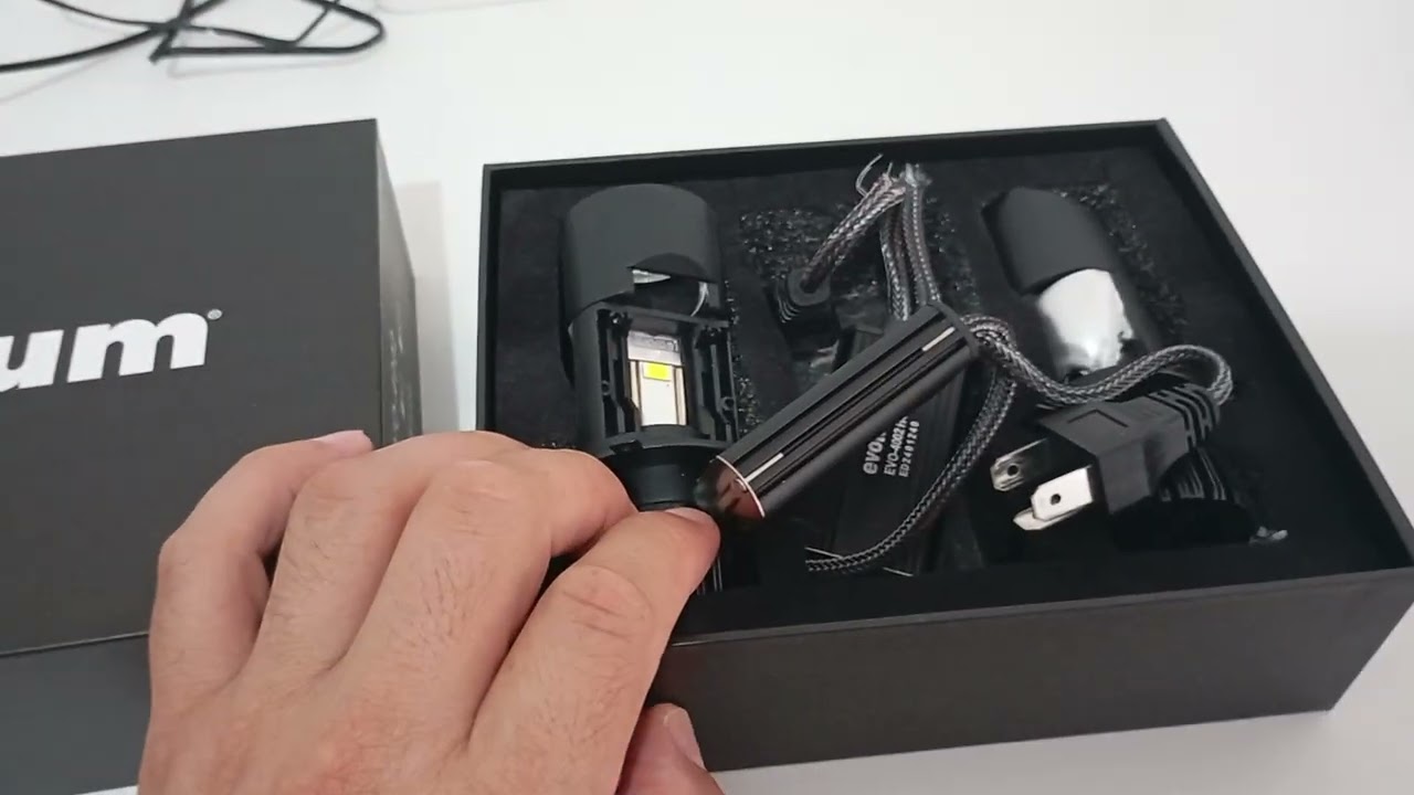 Luces LED lupas h4. evolum 30000 lúmenes que si ilumina ???? De las mejores marcas unboxing