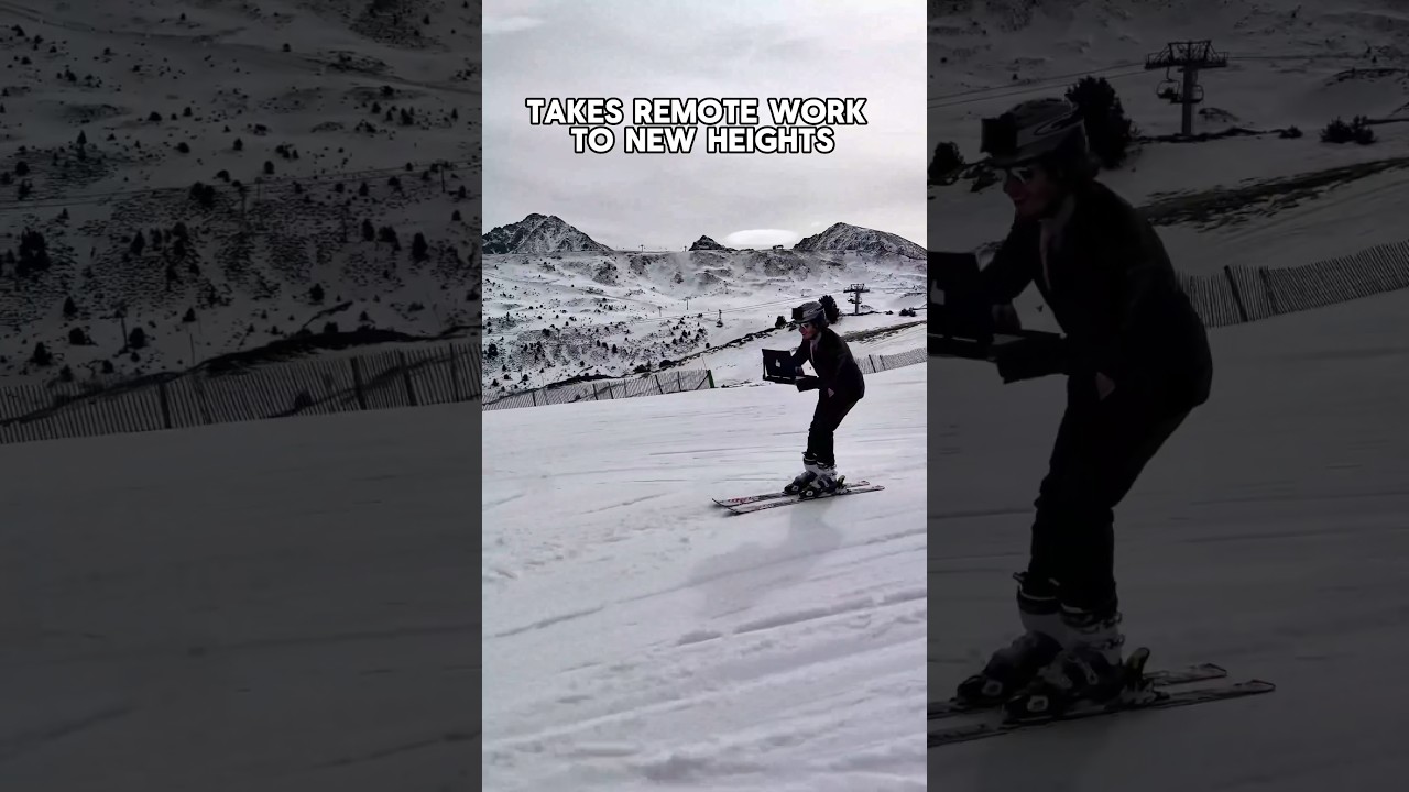 Work-Life Balance on Ice: Skiing with The Laptop