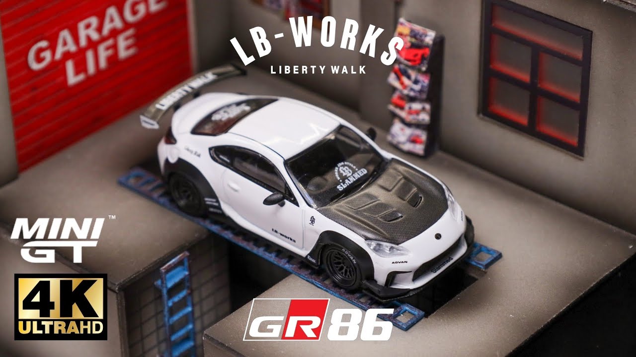 Mini GT  1:64 - LBWK x Toyota GR86 l Cinema Shot 4K Die-cast