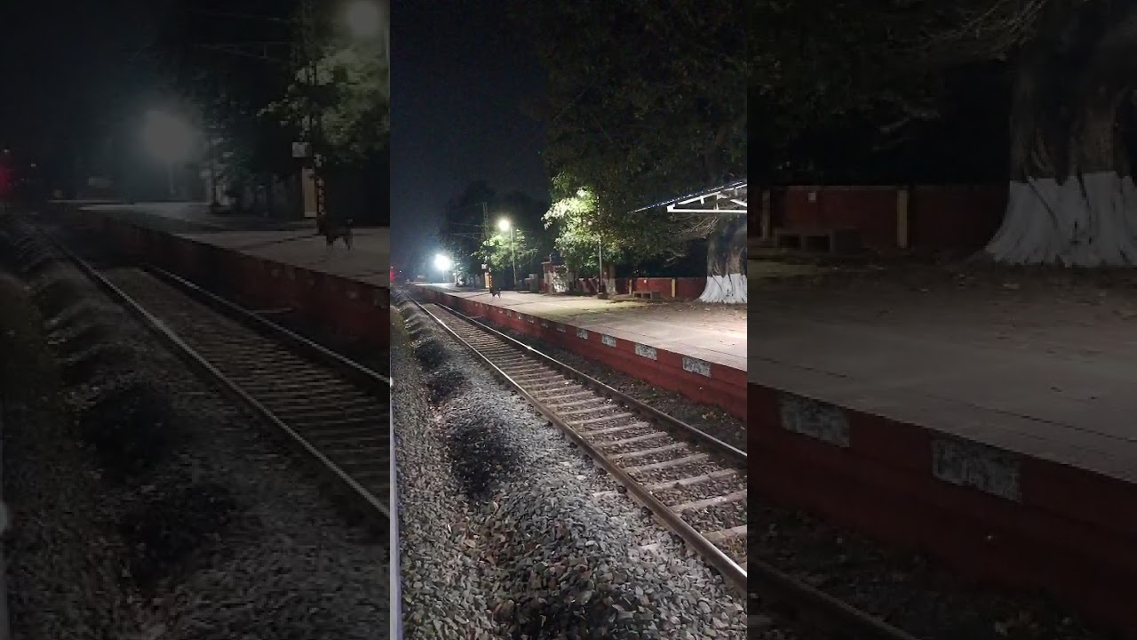 PAHARIA EXPRESS crossing At Nandakumar Station (Tamluk-Digha Section), Kharagpur Division, SER