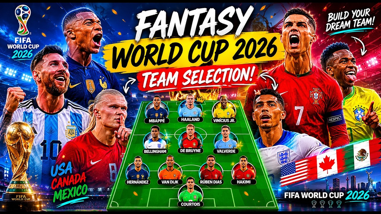 WORLD CUP FANTASY DRAFT TEAM SELECTION | FIFA WC 2026 1