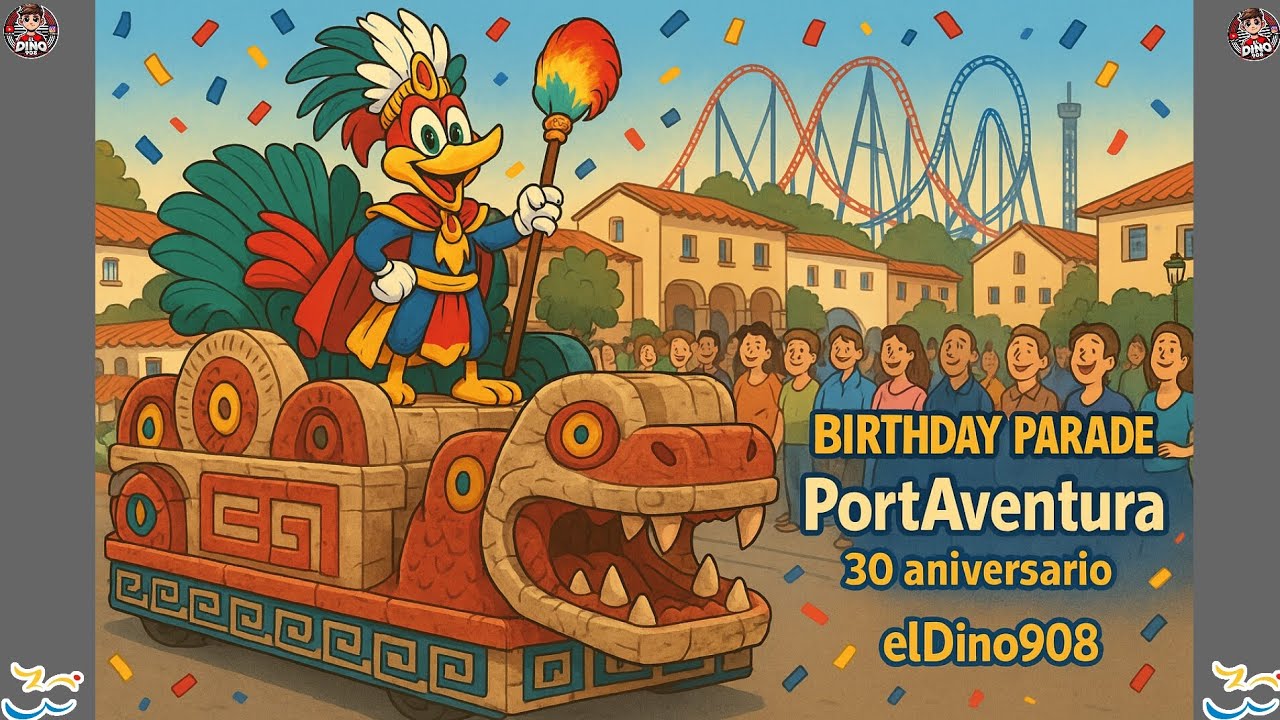 Birthday parade PortAventura 2025 30 aniversario (sábado 17 de mayo de 2025)