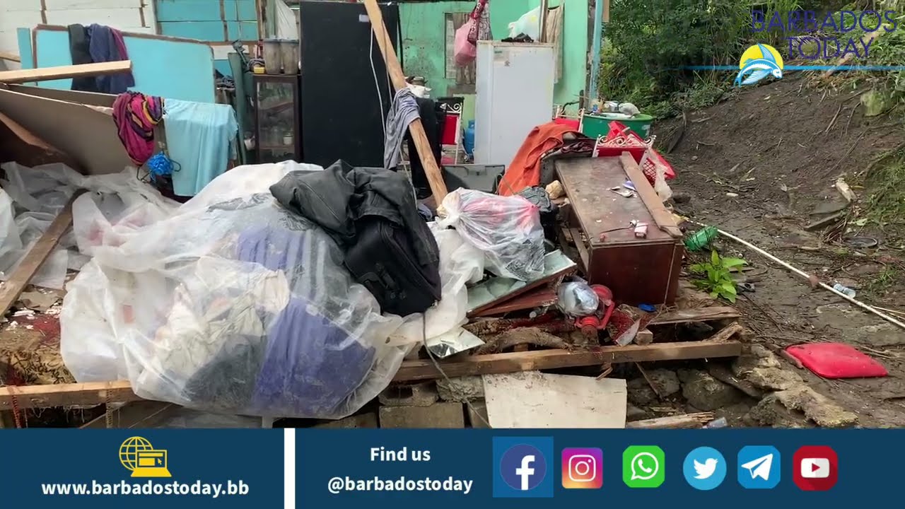 Barbados Today News:Houses flattened by strong winds in St Andrew