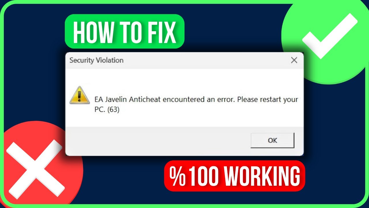 EA Javelin Anticheat Encountered An Error [FIXED] | Fix For All EA Games