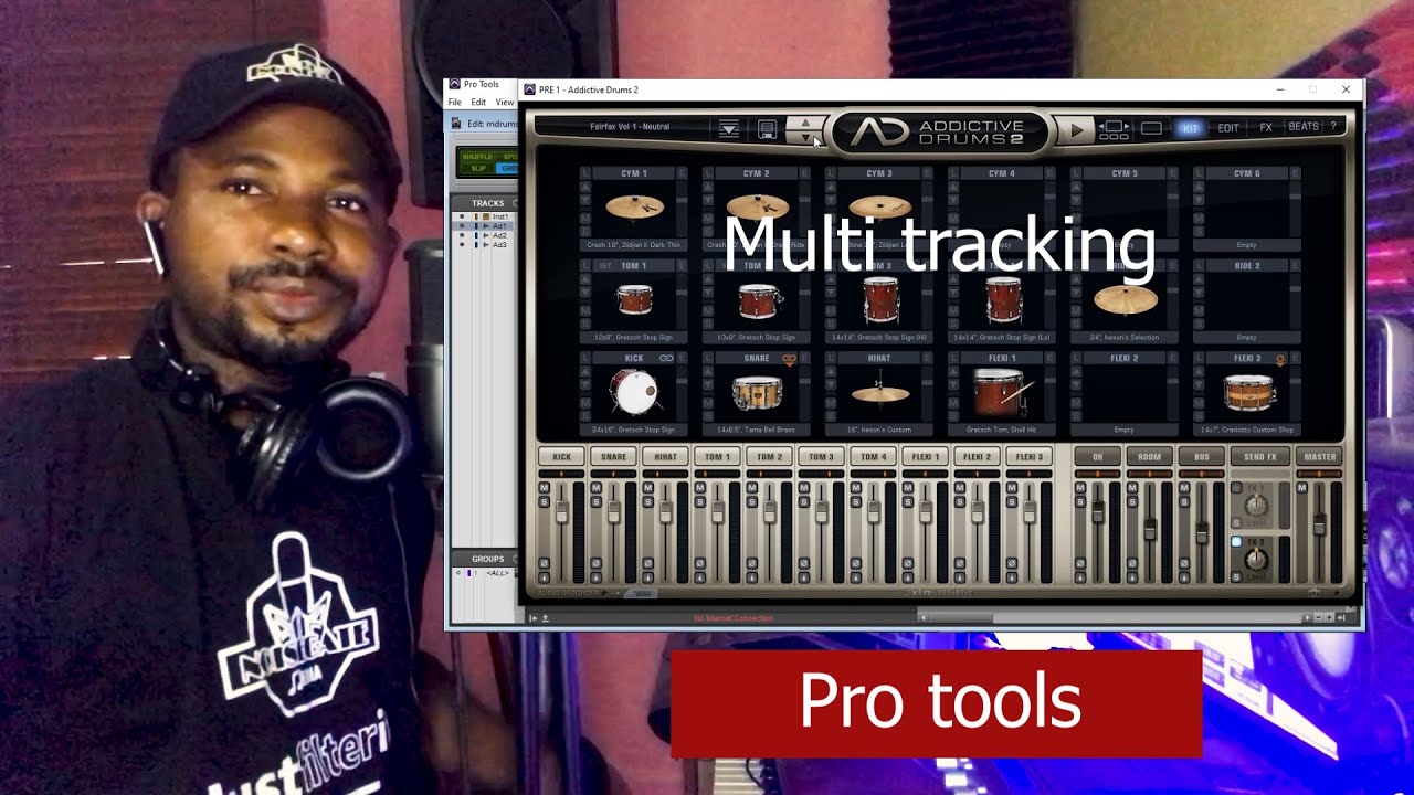 How to Record virtual drums into separate audio tracks in Pro tools | Multi tracking | Pro Audio tip