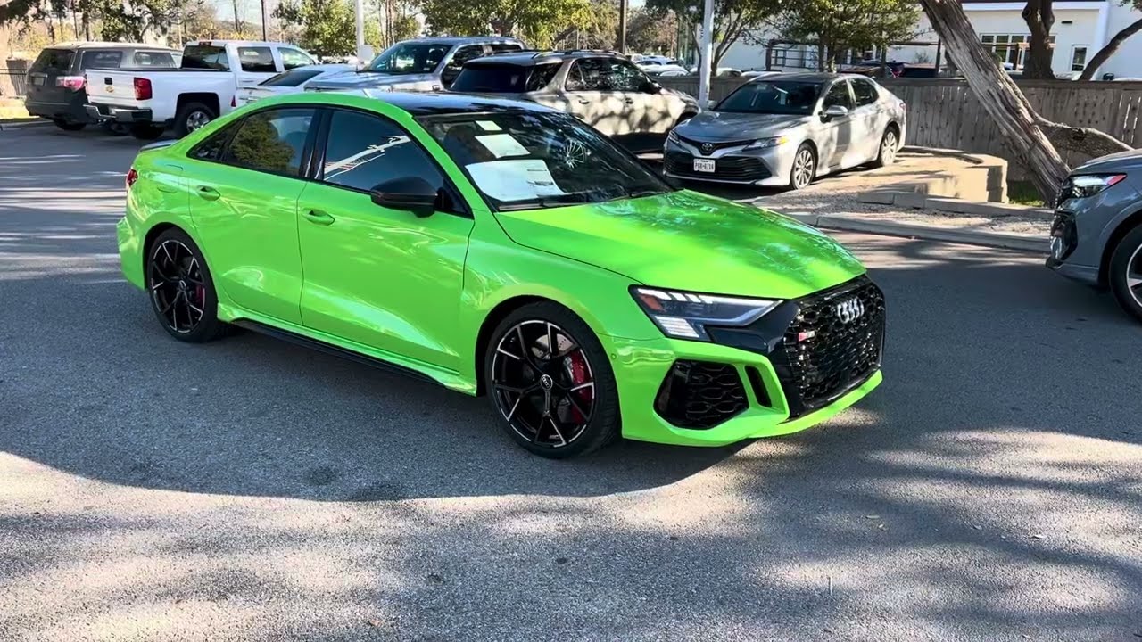 2024 Audi RS3 in Kyalami Green