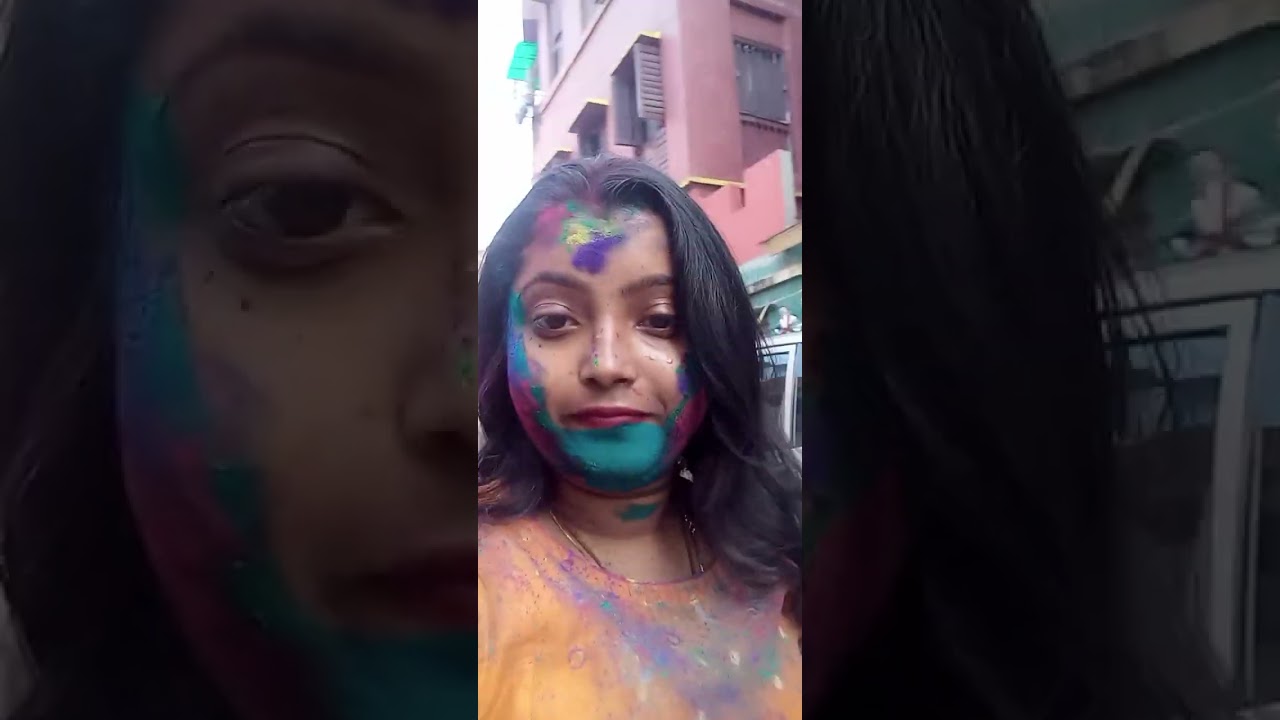 আজ আমাদের ন্যাড়াপোড়া কাল আমাদের দোল কলেজে কখন রং খেলাম 💛💜