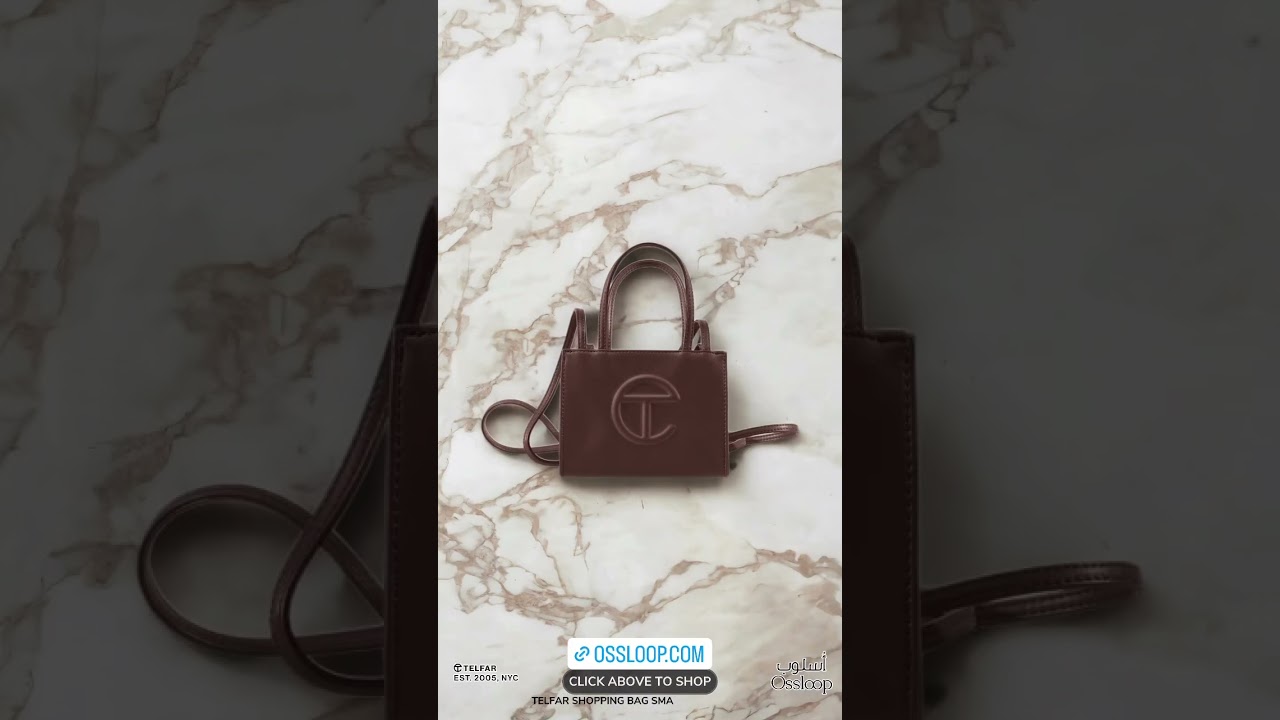 TELFAR SHOPPING BAG SMALL CHOCOLATE 