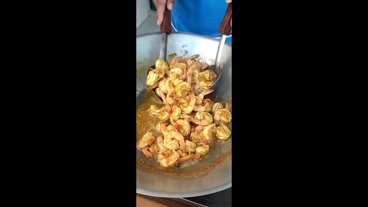 EP 580 . คั่วกลิ้งกุ้ง สะตอดำ #อืมอาหร่อยยย