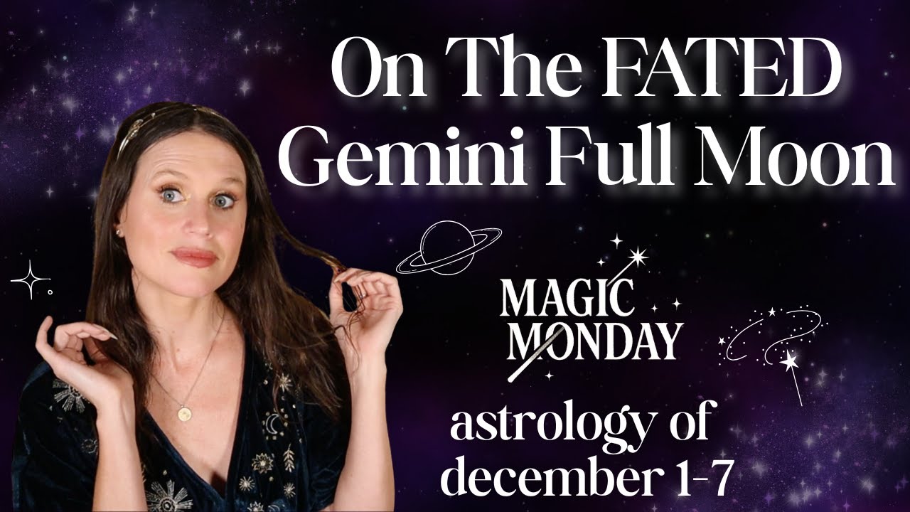Gemini Full Moon Bends the Nodes! FATED Eclipse Cosmic Checkpoint in this Week's Astrology 📍🌝
