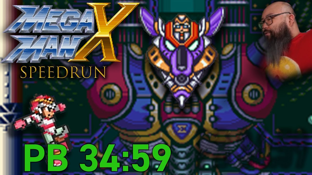 (PB) Mega Man X 100% Speedrun in 34:59