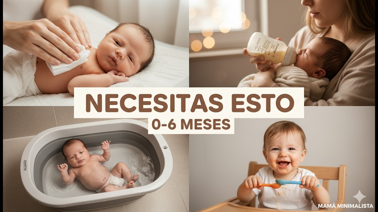 12 COSAS QUE NECESITAS para un BEBÉ DE 0-6 meses