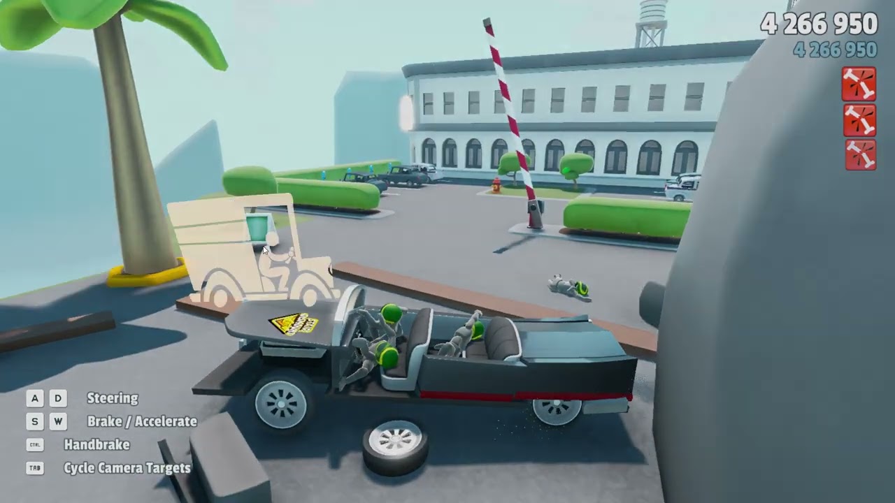 new car and map in Turbo dismount 2