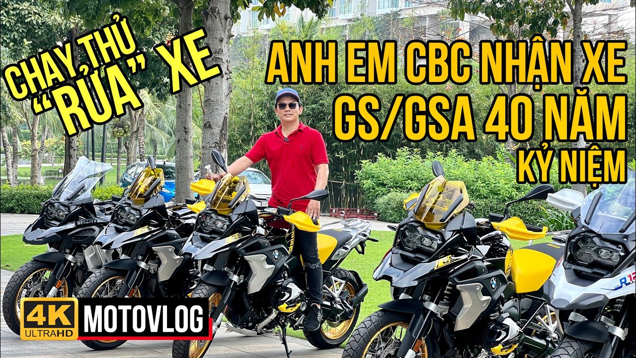 ANH EM CBC ĐI NHẬN VÀ RỬA XE BMW R1250 GS/GSA 40 NĂM KỶ NIỆM | BMW R1250 GS/GSA 40TH ANNIVERSARY