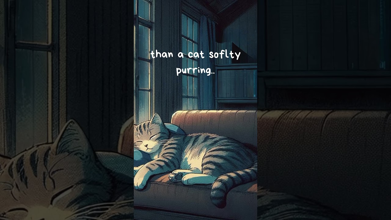Cat Purring & Soft Rain Sounds | ASMR for People Who’ve Had Enough