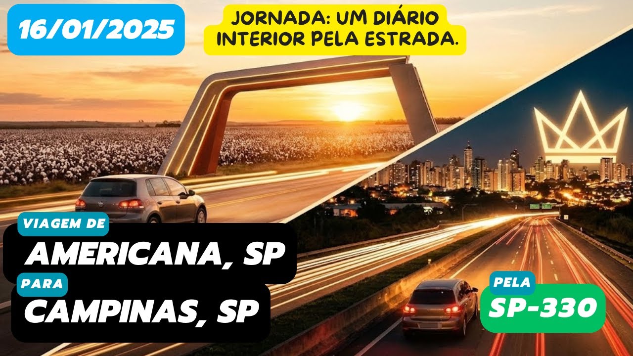 Diário de viagem: Americana, SP para Campinas, SP (SP-330 - 16/01/2025 - parte 9) #roadtrip