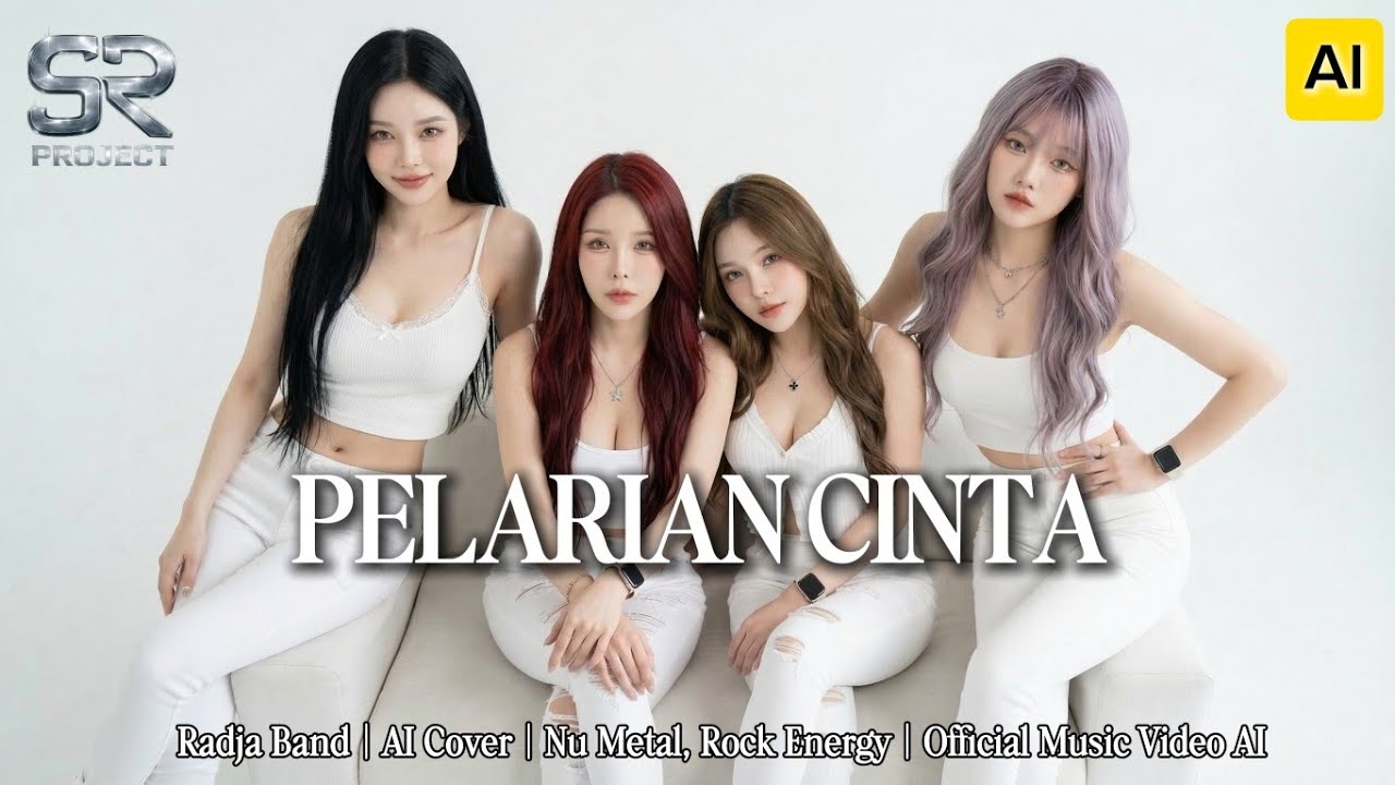 PELARIAN CINTA (Nu Metal, Rock Energy) - Radja Band | AI Cover | Official Music Video AI