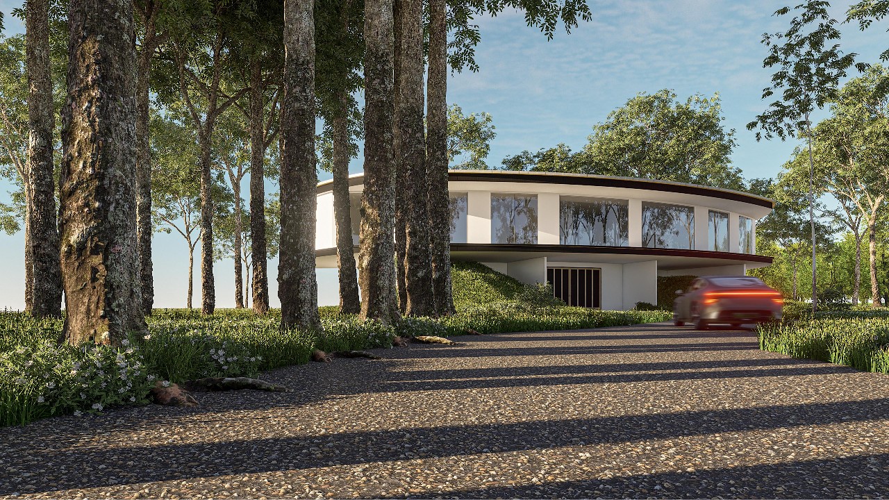 How I rendered this project (Canopy Curve Residence) | D5 Render Architectural Visualization