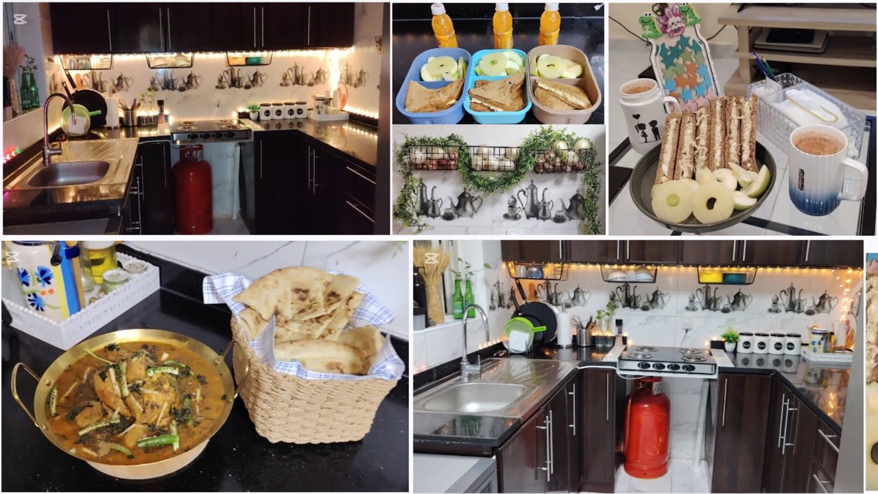 Kitchen new look for Ramadan♾️Deep cleaning for Ramadan♾️Sandwich for Ramzan & Lunch box♾️Daal Gosht