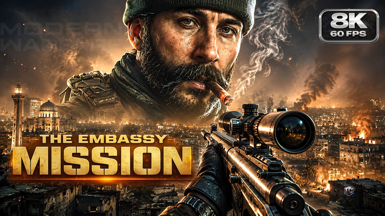 Embassy Under Siege: Call of Duty Modern Warfare Campaign | 8K 60FPS
