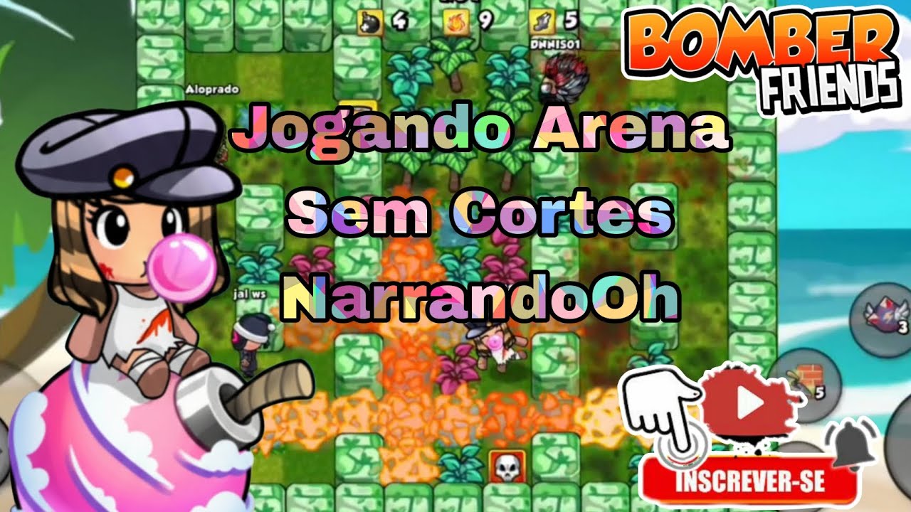 Jogando Arena Sem Cortes, bomber friends 
