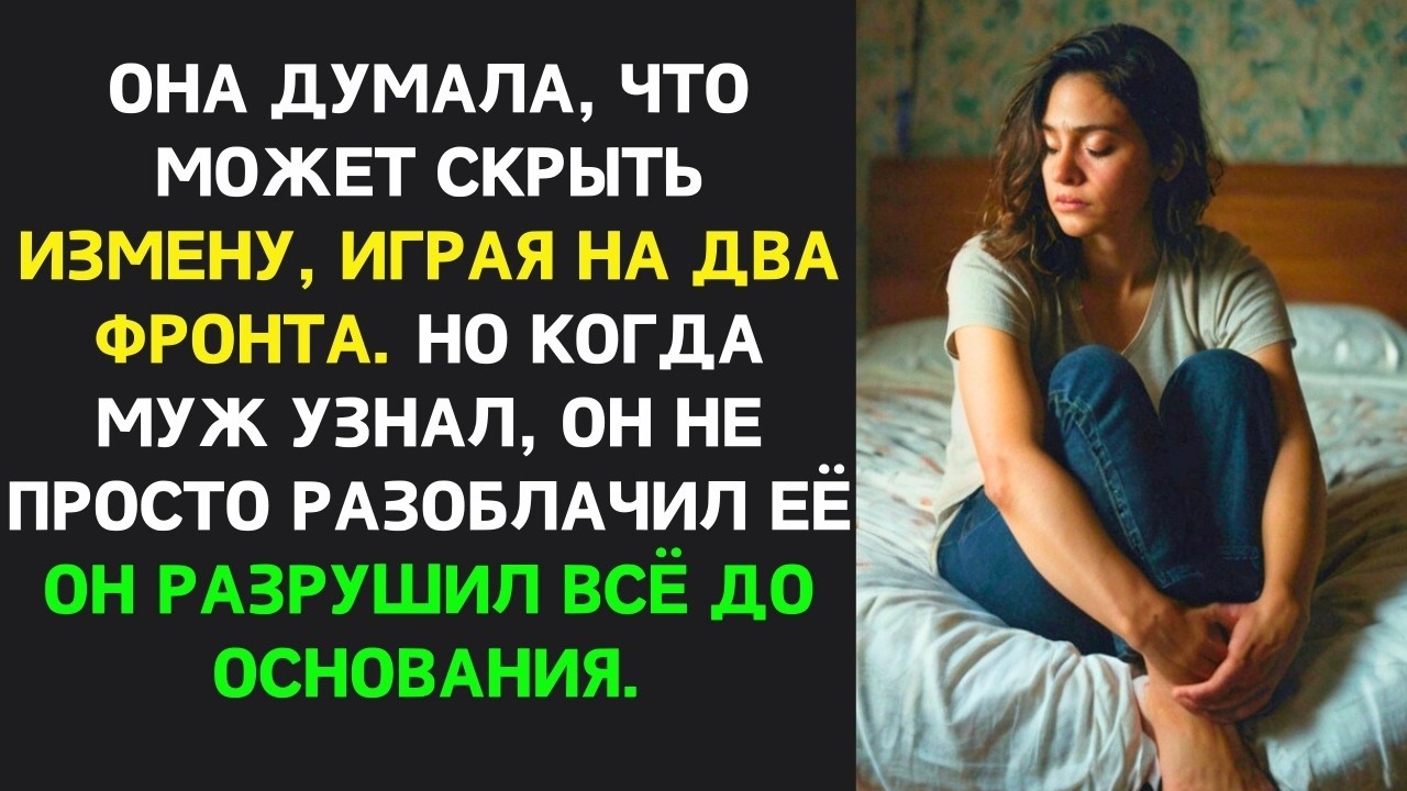 Она думала, что может скрыть измену. Но муж узнал и разрушил её жизнь до основания.